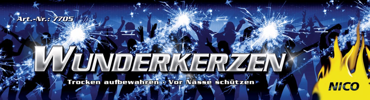 Nico Wunderkerzen 18 cm F1 (10 Stück)