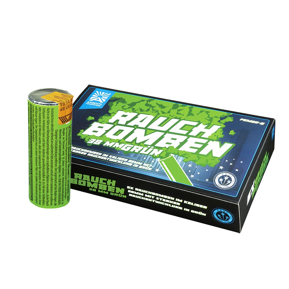 Argento Rauchbombe 38mm Grün (1 Stück)