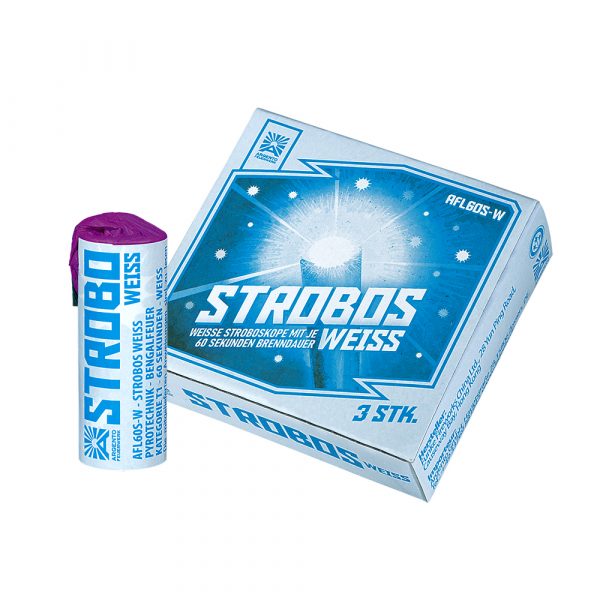 Argento Strobos Weiss (3 Stück)
