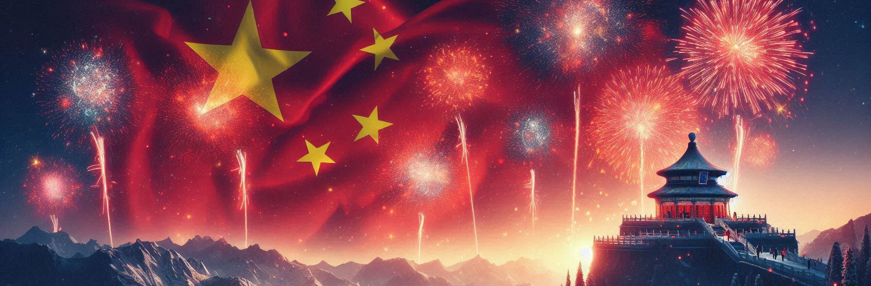 Feuerwerk in China