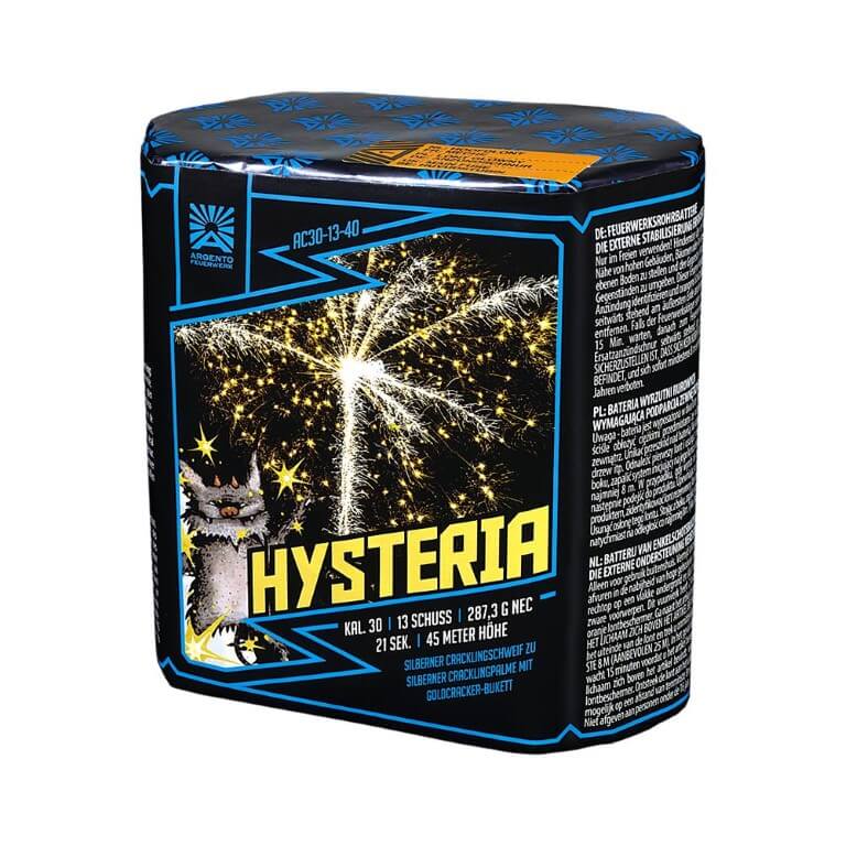 13 Schuss Batterie von Argento Feuerwerk - Hysteria