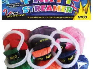 Nico Party Streamer, Luftschlangen-Bälle bunt,6er-Btl.