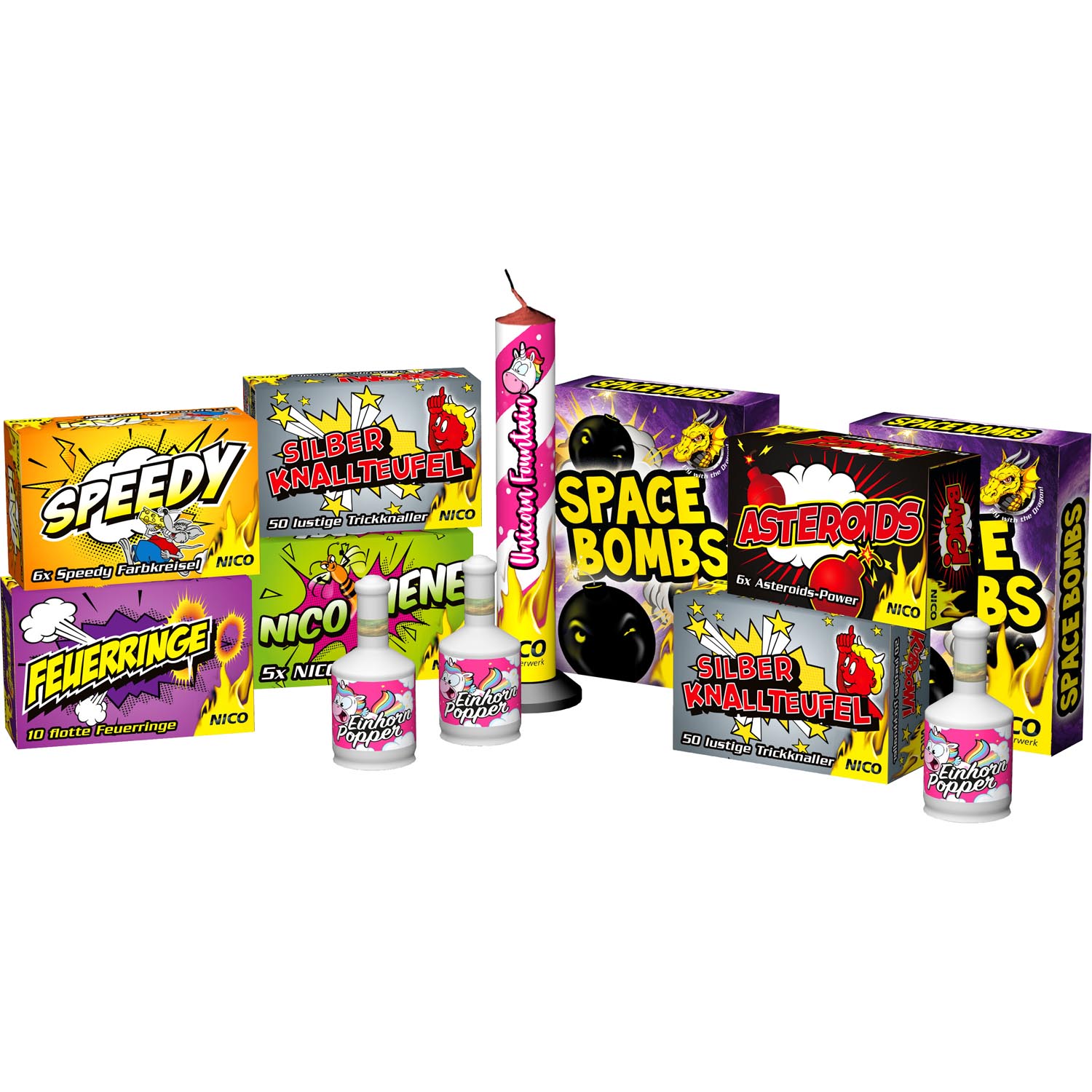 Nico Einhorn Mix, 12-teilig – Bild 2