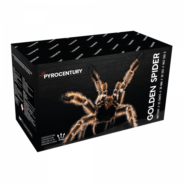 Pyrocentury Golden Spider 25 Schuss Feuerwerksbatterie (Charge 2024)