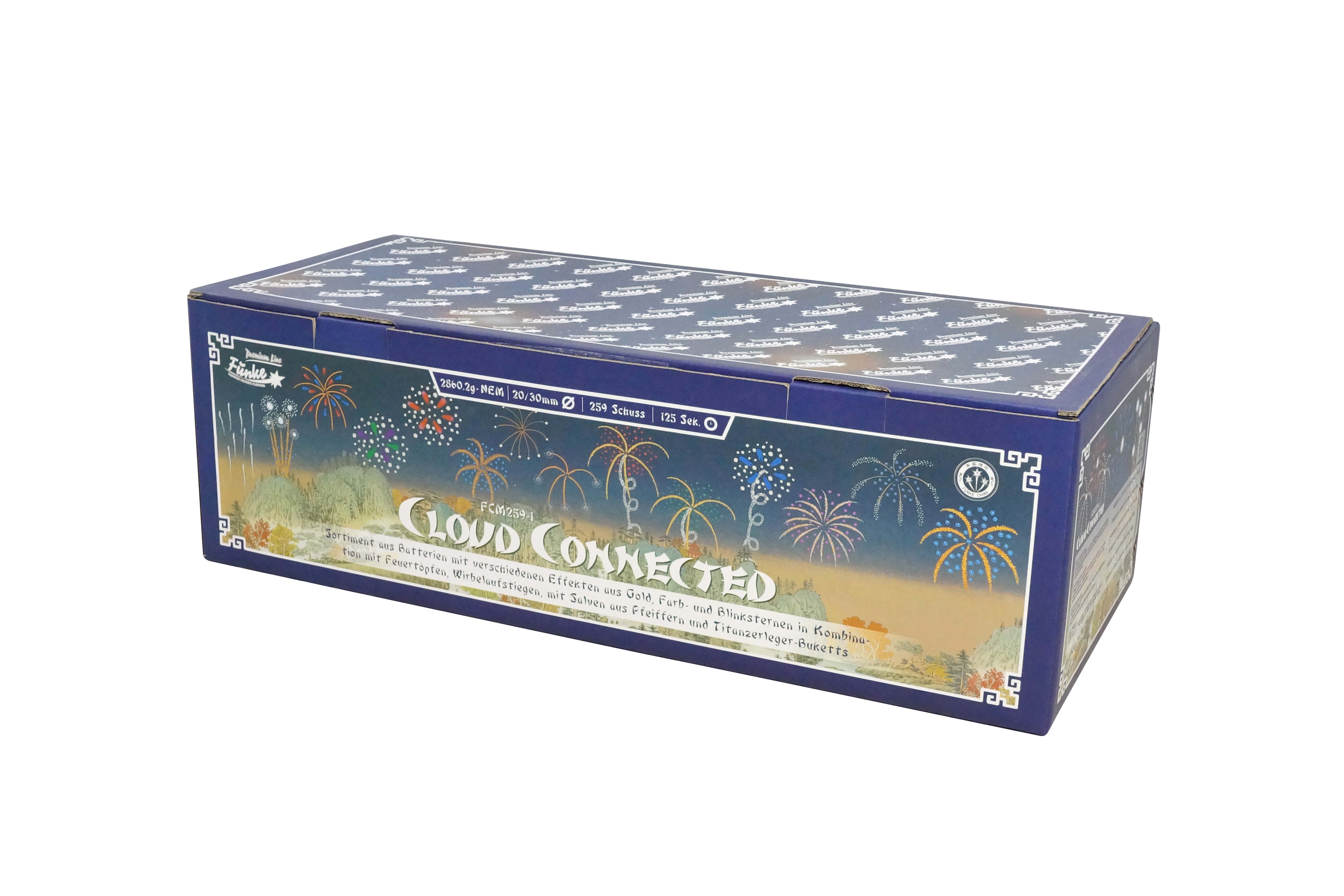 Funke Cloud Connected, Verbundfeuerwerk, 259 Schuss
