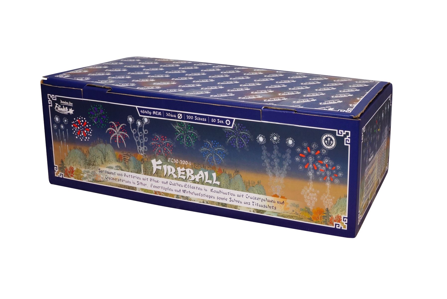 Funke Fireball 200 Schuss Verbundfeuerwerk