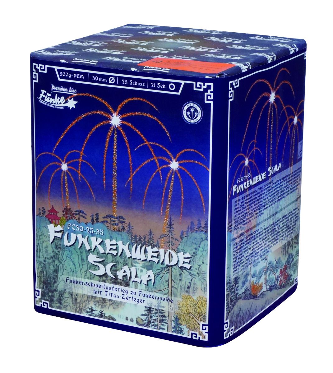 Funke Funkenweide Scala, Feuerwerksbatterie, 25 Schuss