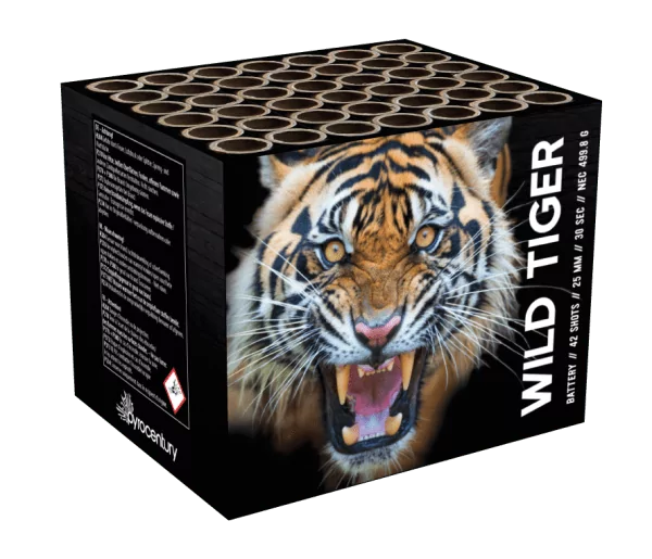 Pyrocentury Wild Tiger Feuerwerksbatterie mit 42 Schuss