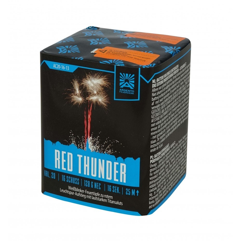 Die Argento Red Thunder Feuerwerksbatterie
