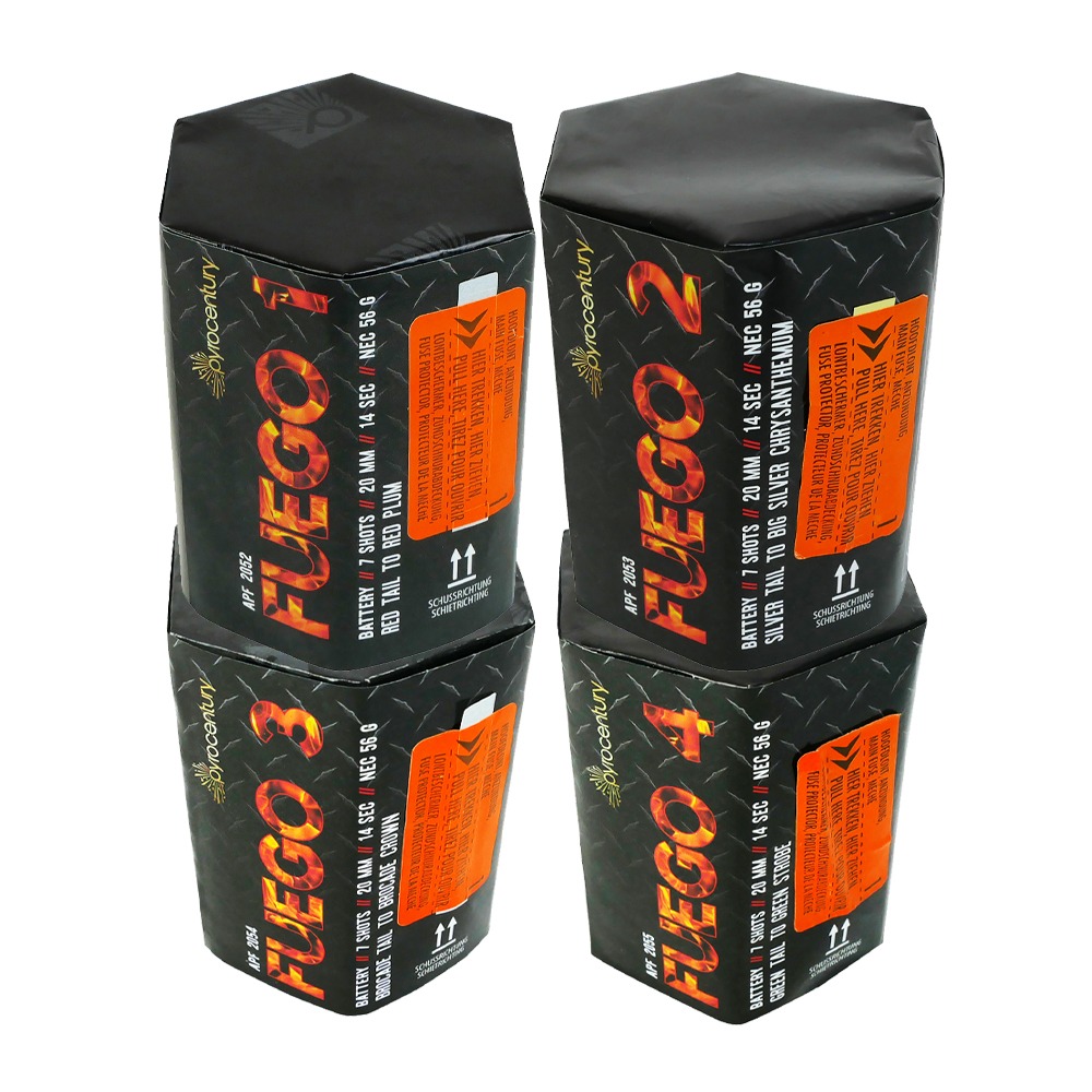 Pyrocentury Fuego Batterie 7 Schuss Sortiment