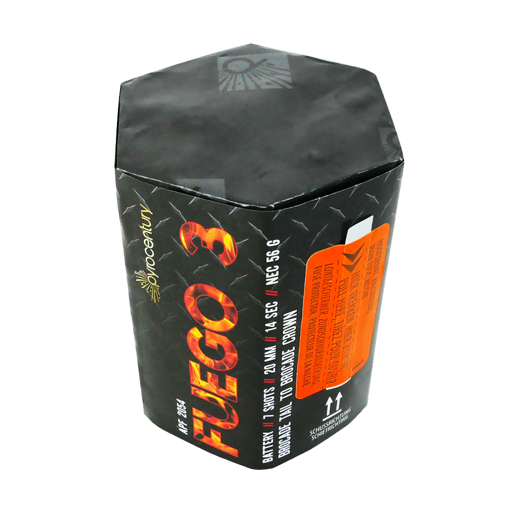 Pyrocentury Fuego Batterie 7 Schuss Sortiment – Bild 4