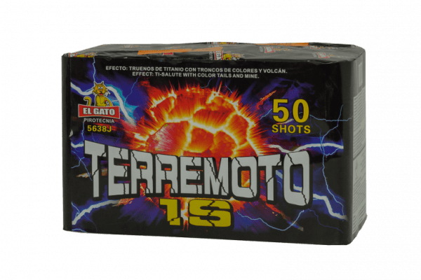 El Gato Terremoto (1 Sek) 50 Schuss Salute Batterie