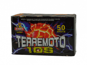 El Gato Terremoto (10 Sek) 50 Schuss Salute Batterie