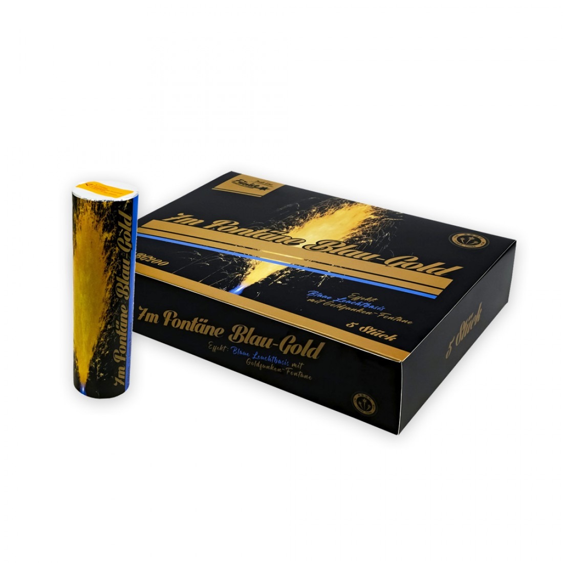 Funke 7m Fontäne Blau-Gold 1 Stück