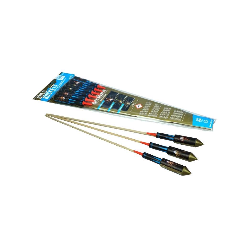 Argento Gold Rockets (6 Stück)