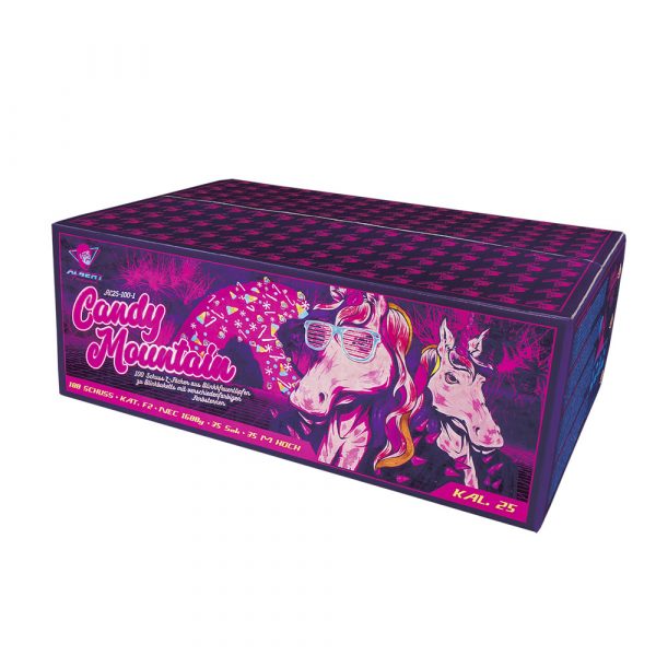 Albert Candy Mountain 100 Schuss Verbundfeuerwerk
