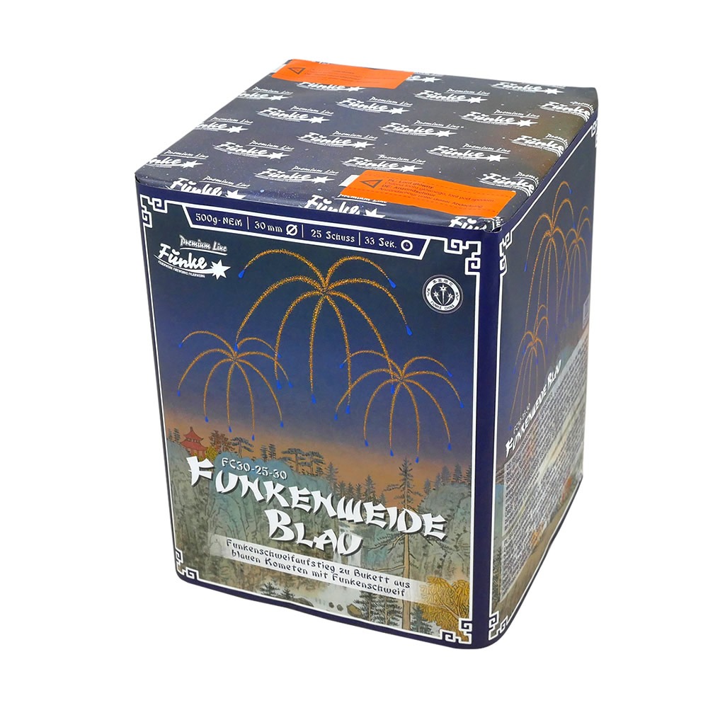 Funke Funkenweide Blau 25 Schuss Batterie (Charge 2020)