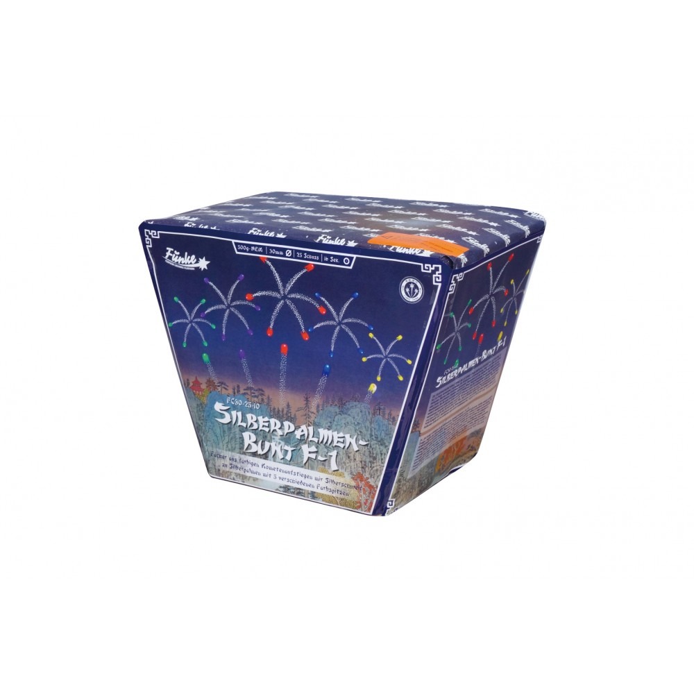 Funke Silberpalmen-Bunt F-1 - 25 Schuss Batterie