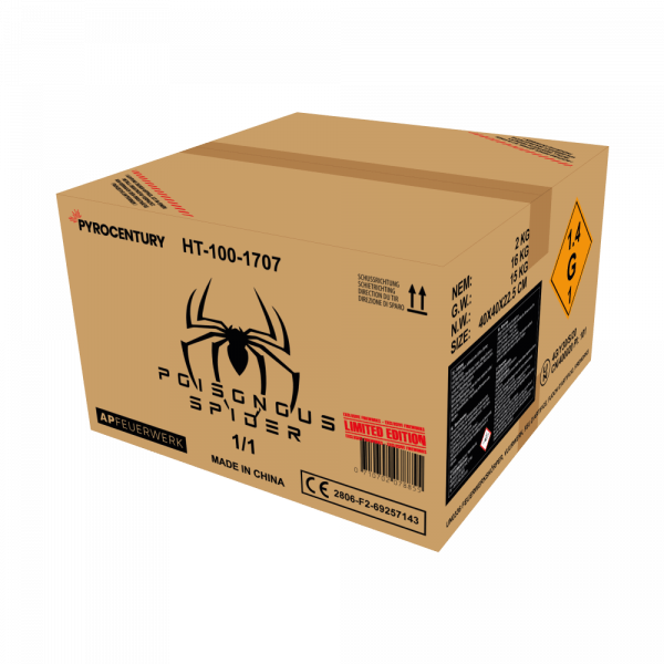 Pyrocentury Poisonous Spider 100 Schuss Verbund