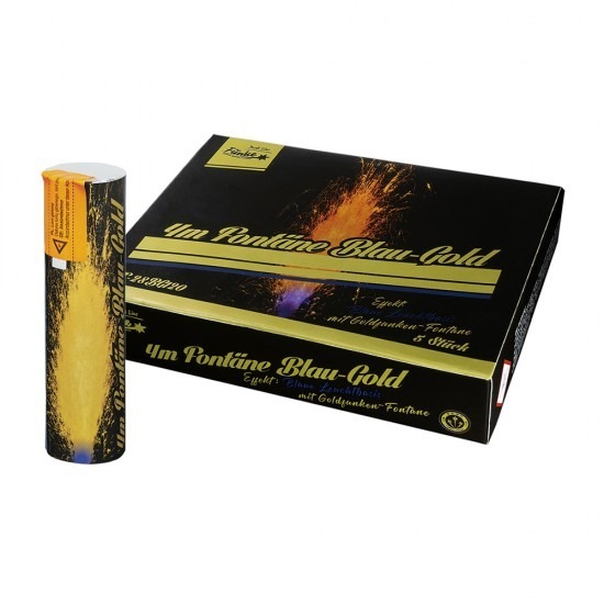 4m Fontäne Blau-Gold von Funke (1 Stück)