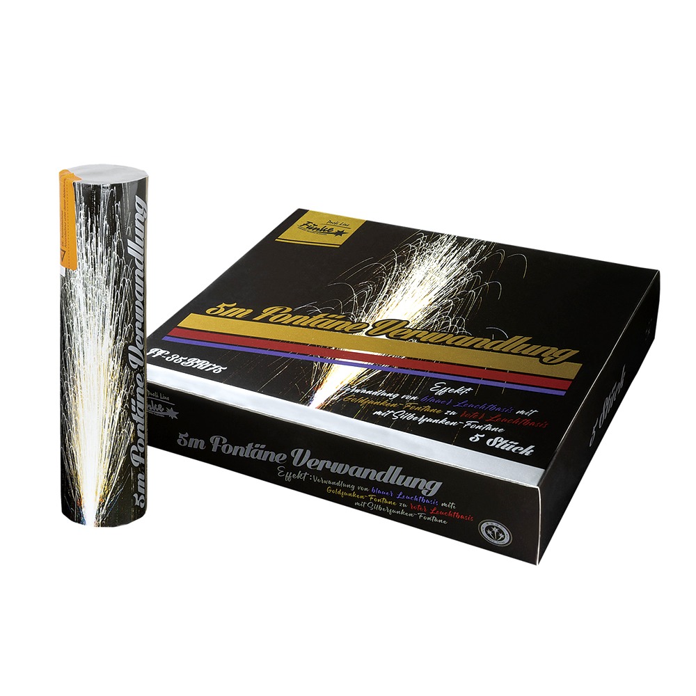 5m Fontäne Verwandlung von Funke (1 Stück)