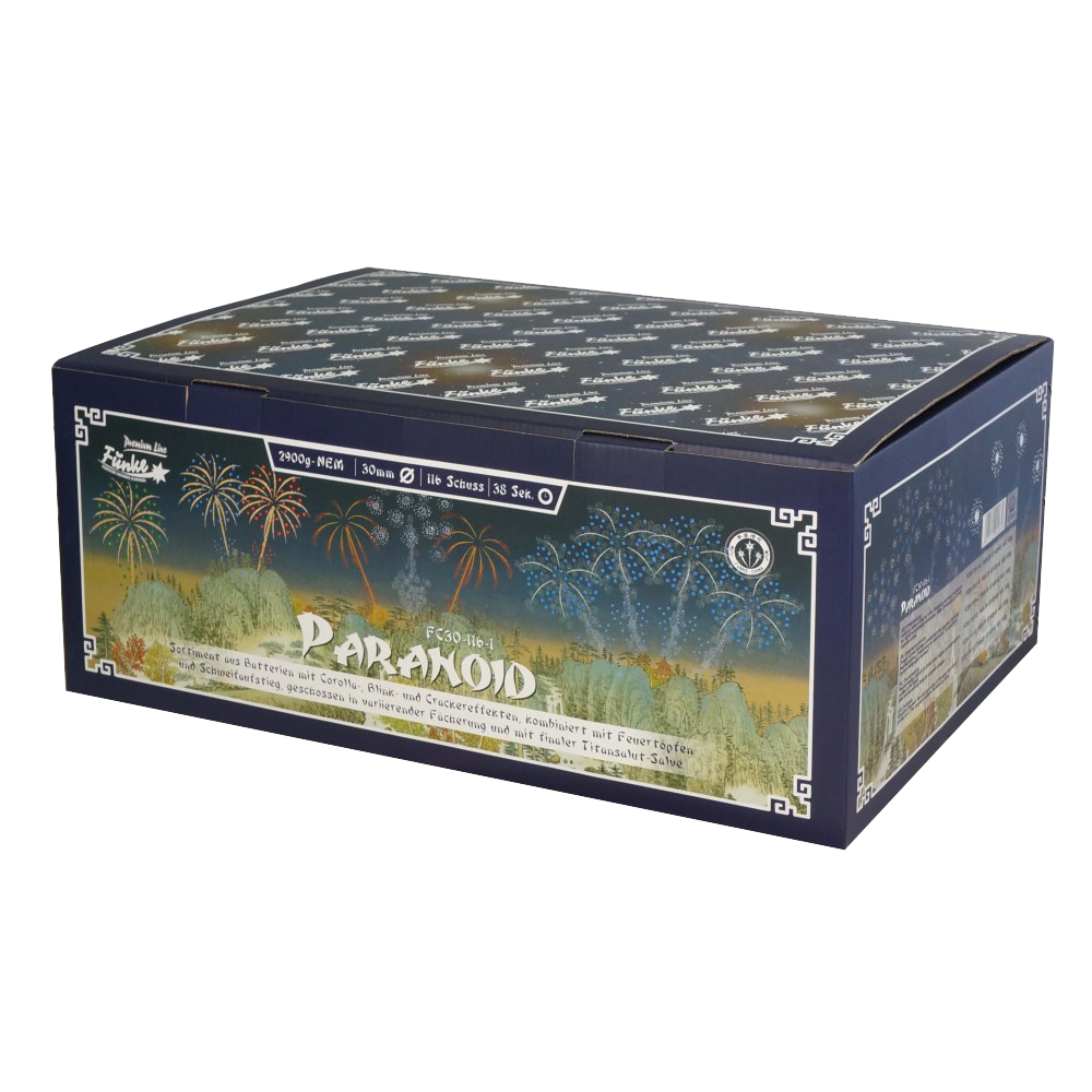 Funke Paranoid  116 Schuss Verbundfeuerwerk
