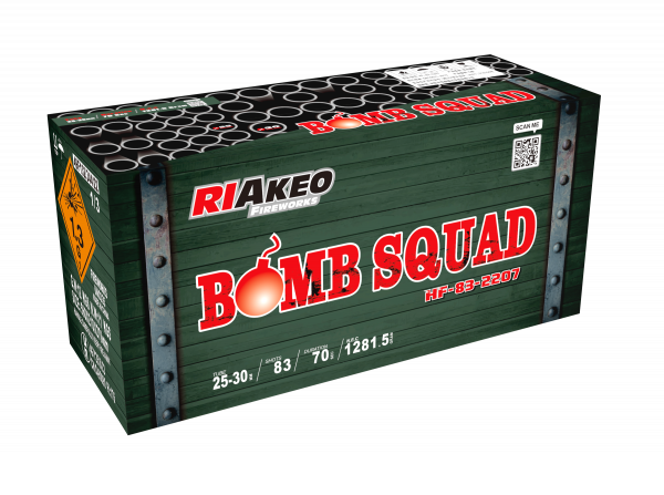 Riakeo Bomb Squad 83 Schuss Verbundfeuerwerk