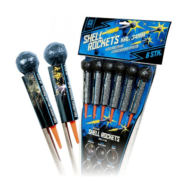 Argento Shellrockets Cal. 34 mm (1 Beutel)