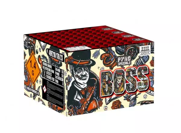 Pyro Specials BOSS 100 Schuss Verbundfeuerwerk
