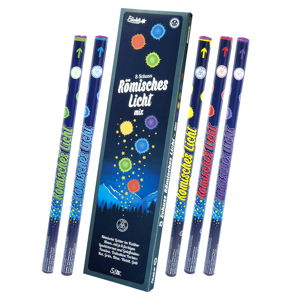 Funke 8 Schuss Römische Lichter Kal. C - Mix (5 Stück)