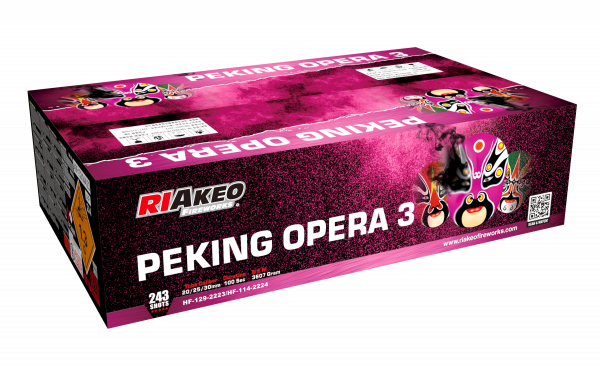 Riakeo Peking Opera 3 - 243 Schuss Verbundfeuerwerk Sortiment