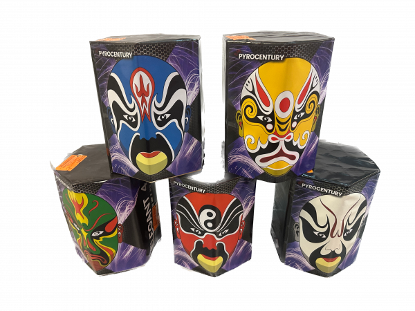 Pyrocentury Elegant Five - Premium Batterie Sortiment (5 Stück)