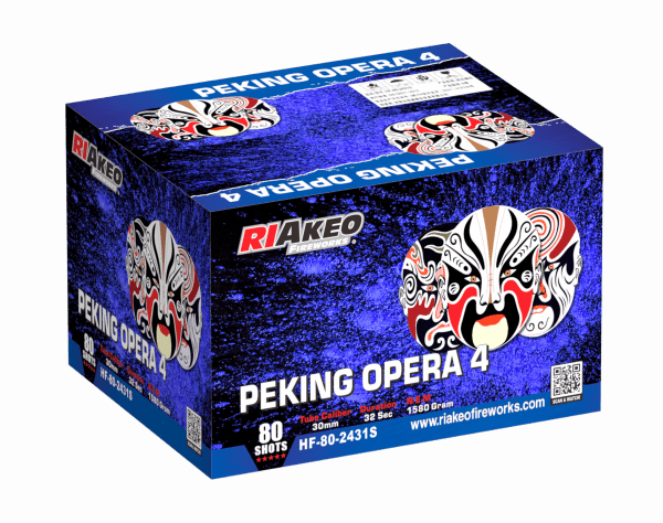 Riakeo Peking Opera 4  80 Schuss Verbundfeuerwerk