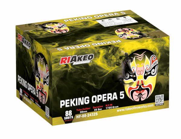 Riakeo Peking Opera 5  88 Schuss Verbundfeuerwerk