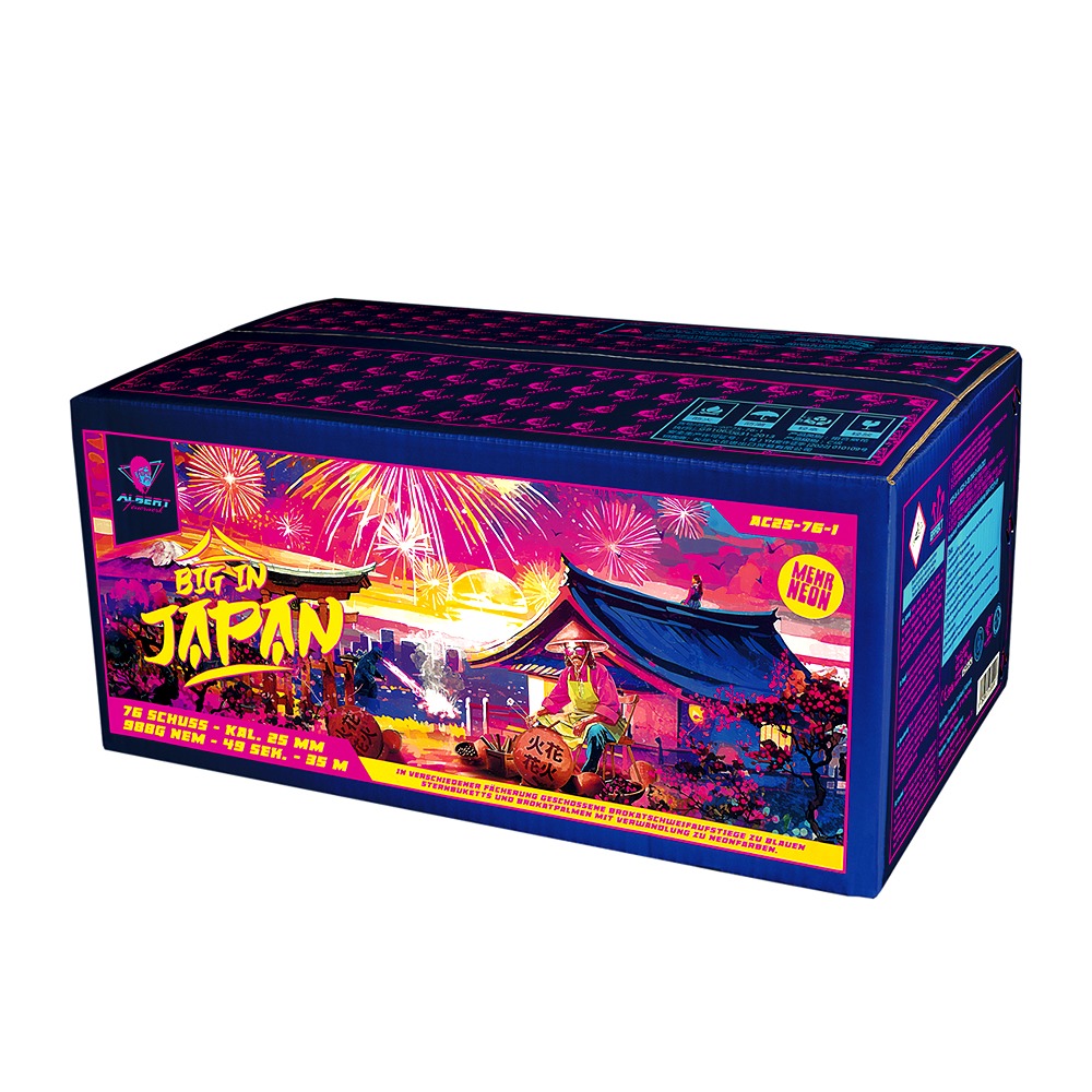 Albert Big In Japan 76 Schuss Verbundfeuerwerk