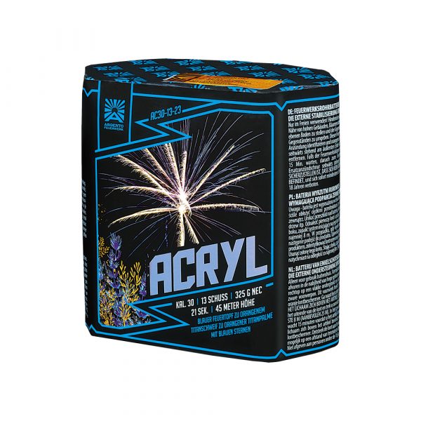 Argento Acryl 13 Schuss Batterie