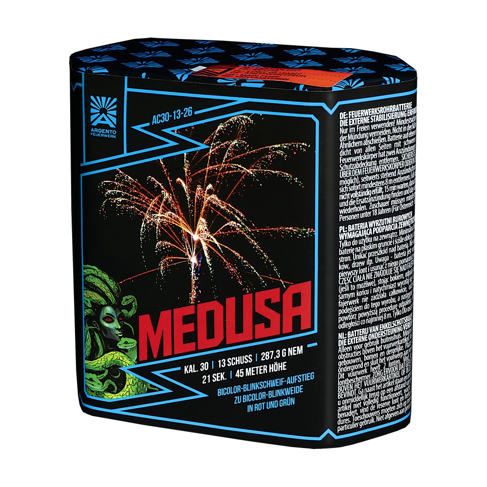 Argento Medusa 13 Schuss Batterie