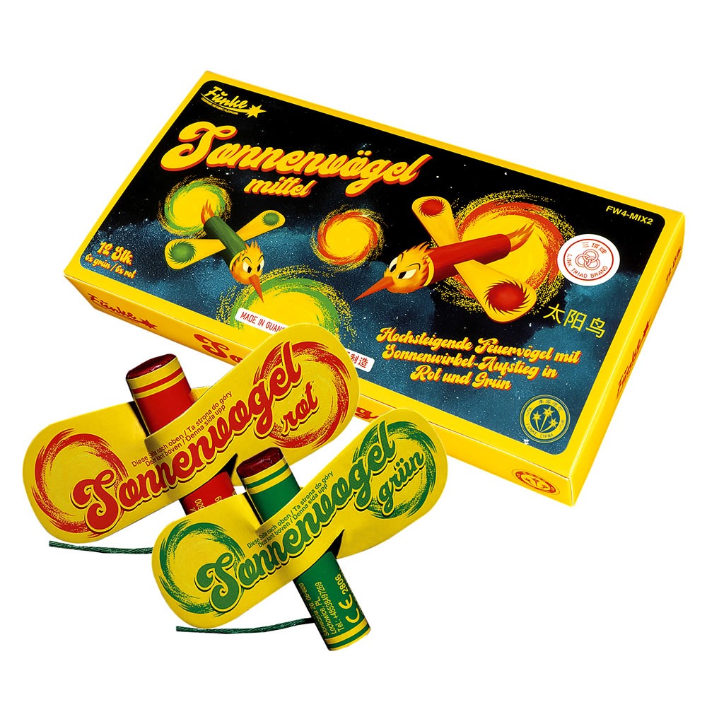 Funke Sonnenvögel Mittel (12 Stück)