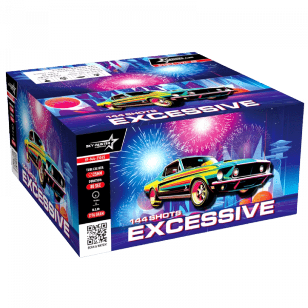 Sky Painter Excessive 144 Schuss Verbundfeuerwerk