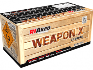 Riakeo Weapon X Verbundfeuerwerk 77 Schuss