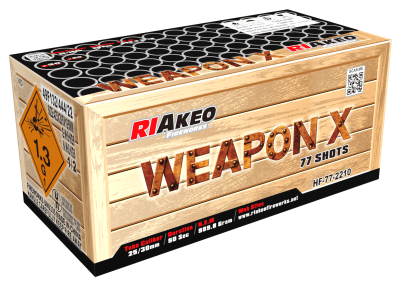 Riakeo Weapon X Verbundfeuerwerk 77 Schuss