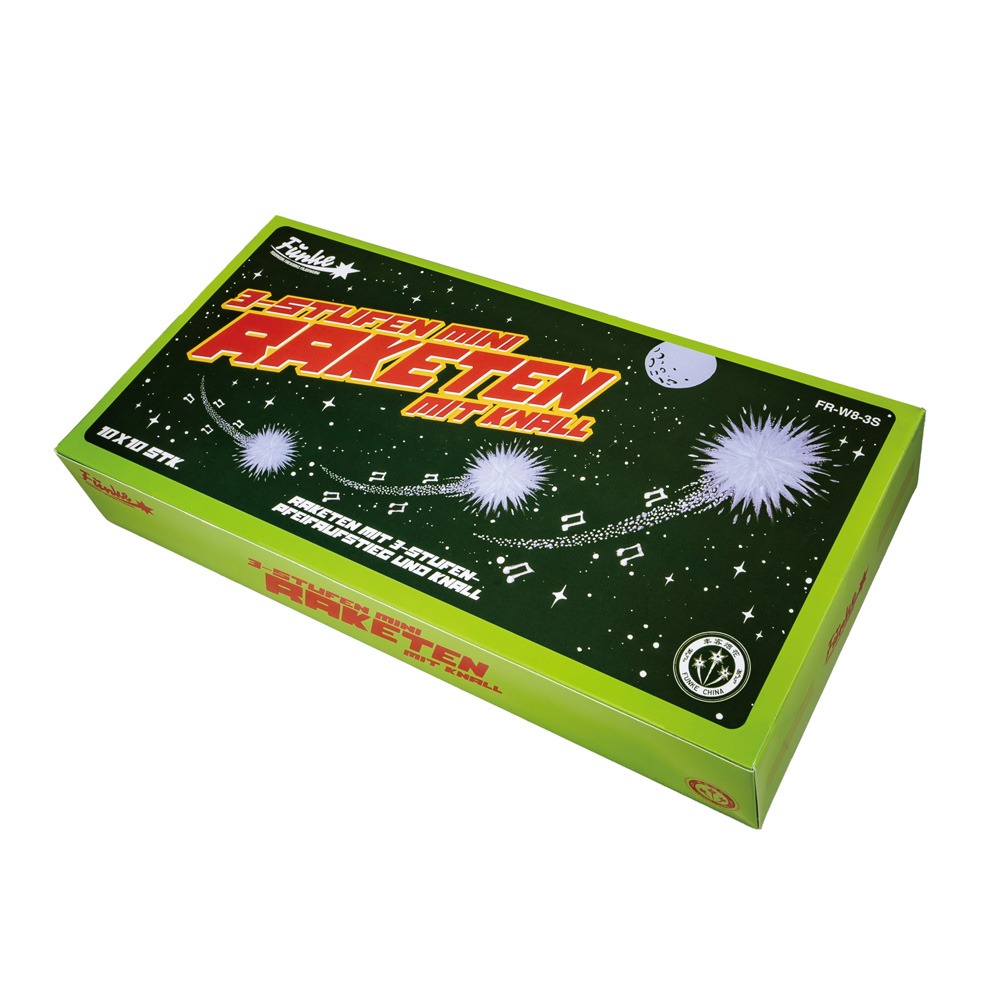 Funke 3-Stufen Mini-Raketen mit Knall